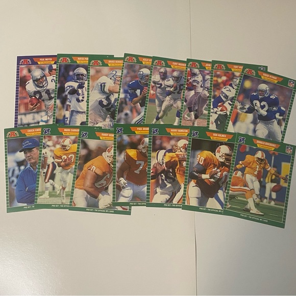 1989 - 1990  Pro Set Football Cards Lot of 77 Cards Vintage - Picture 2 of 8